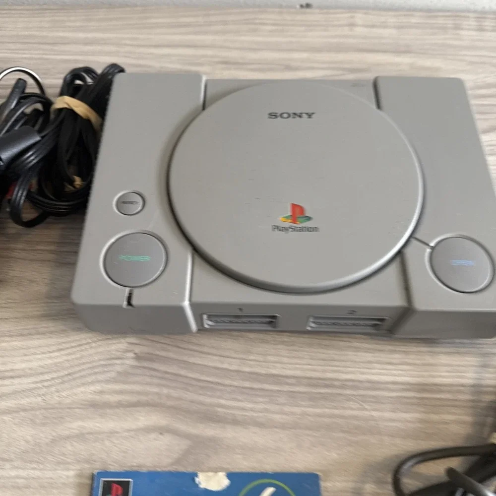 Sony PlayStation 1 SCPH-1002 Audiophile Console Bundle PS1 Lot Tested Working